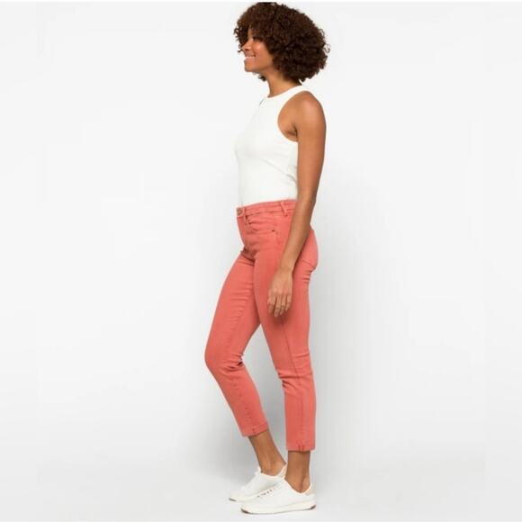 Pistola Drea Slim Straight Stretch High-Rise Jean 33 - Red Rock - Picture 1 of 12